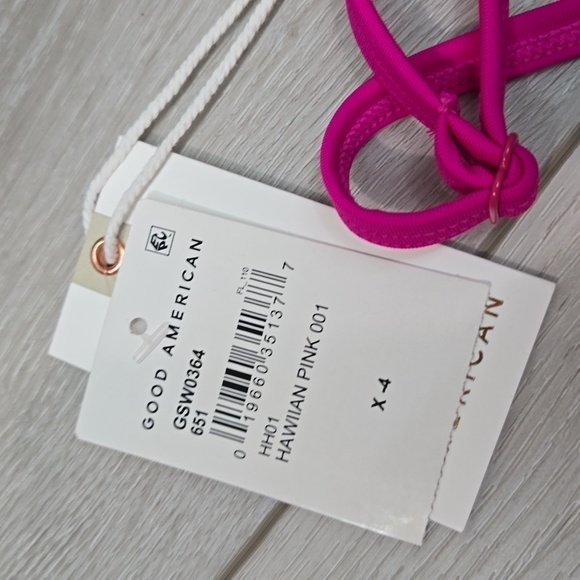 NWT Good American Women Hawiian Pink bottom Swim sz 4/XL - Picture 7 of 9